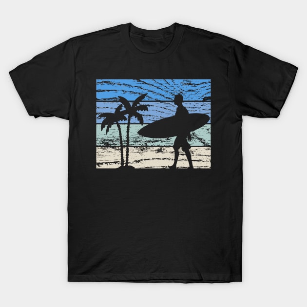 Surfing Surfer T-Shirt by Shiva121